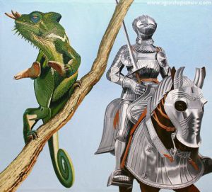 Voir le détail de cette oeuvre: Dragon et chevalier